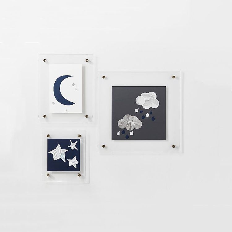 Custom Sized Perspex Picture Frame Acrylic Gallery Wall Frame for Display