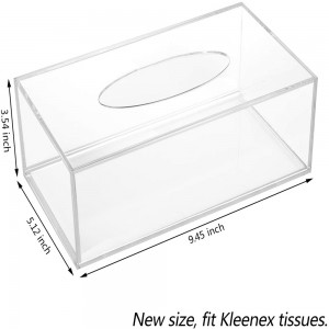 crystal luxury plastic Restaurant Hotel Office Home Table acrylic Napkin Tissue Holder Boxes Dispenser