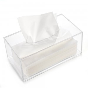 crystal luxury plastic Restaurant Hotel Office Home Table acrylic Napkin Tissue Holder Boxes Dispenser