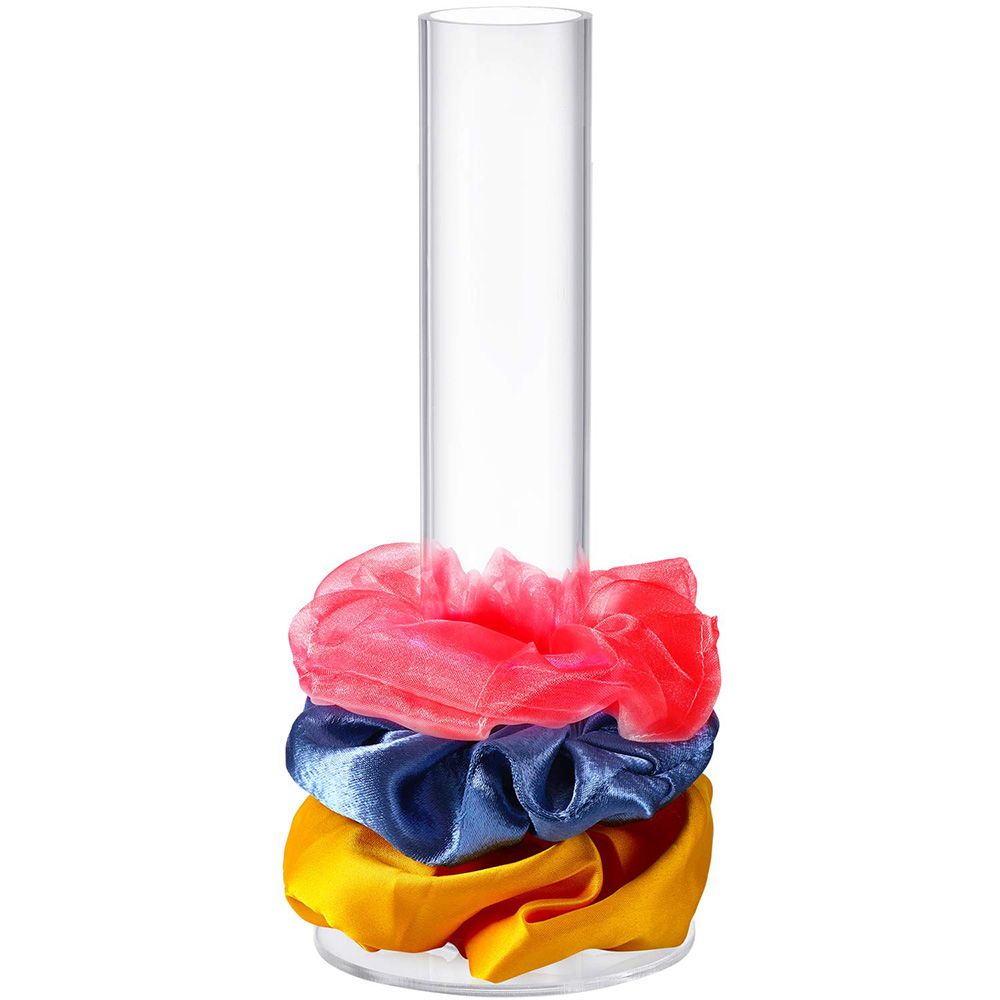 Clear Perspex Women or Girls Hair Scrunchies Display Holder Acrylic Jewelry Bracelet Watch Displays Stand