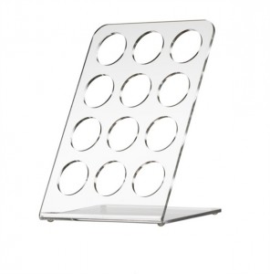 Black white color custom capsule holder acrylic coffee pods organizer for desk