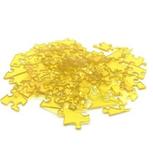 Custom Rainbow Color Acrylic Educational Toy Jigsaw Puzzle