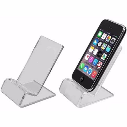 Durable Waterproof Acrylic Phone Holder Mobile Phone Counter Display Rack