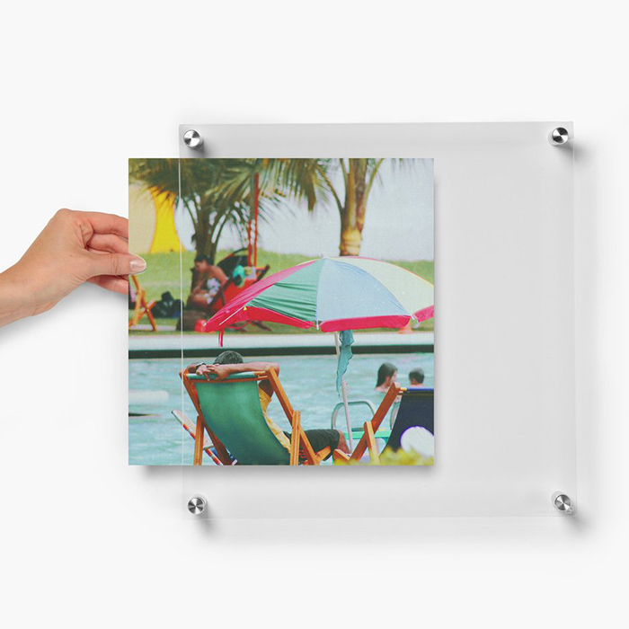 Acrylic A4 Wall Mounted Photo Frame Plexiglass Wall Hanging Acrylic Frame