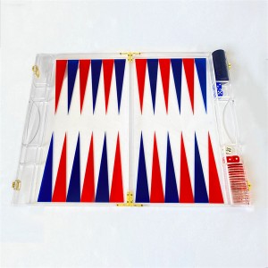 Lucite Backgammon Game Set Custom Color Acrylic Backgammon Game Board