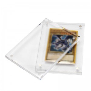 Custom Booster Case Magnetic Acrylic Card Frame
