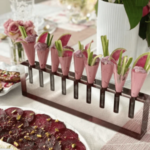 Lucite Oil crystal Menorah Block Colored Flower Vase Storage Box Acrylic Wax menorah candle holder